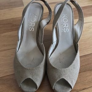 Espadrille Canvas & Burlap sandal wedge
